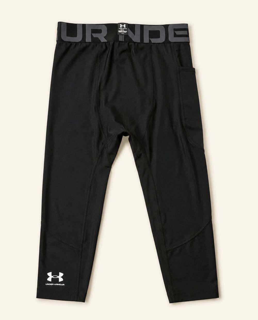 Under Armour HeatGear Compression 3/4 Tights Black‎ Gym Running SM